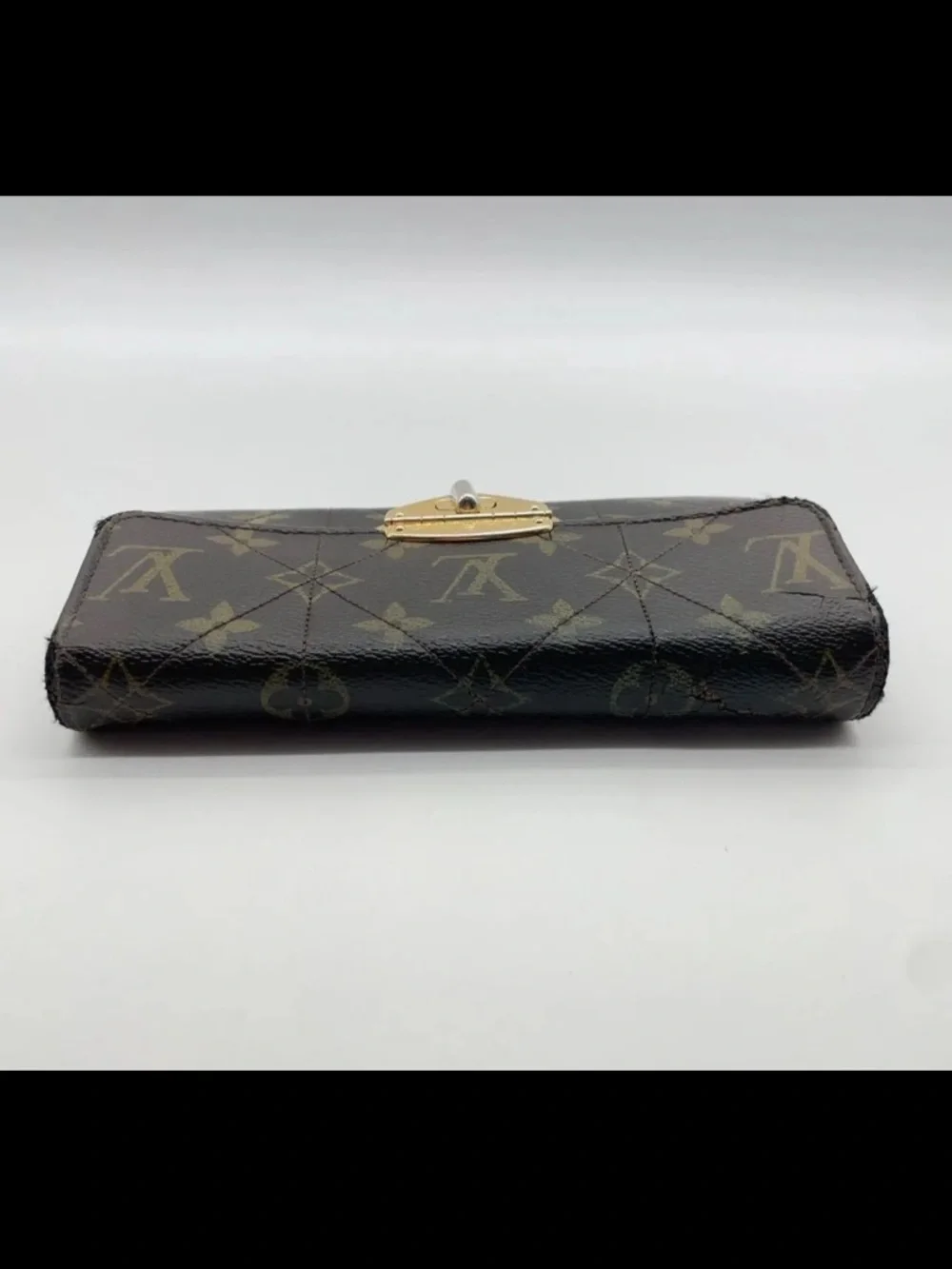 Auth LouisVuitton Monogram Etoile Portefeuille Sarah Wallet W/ Box